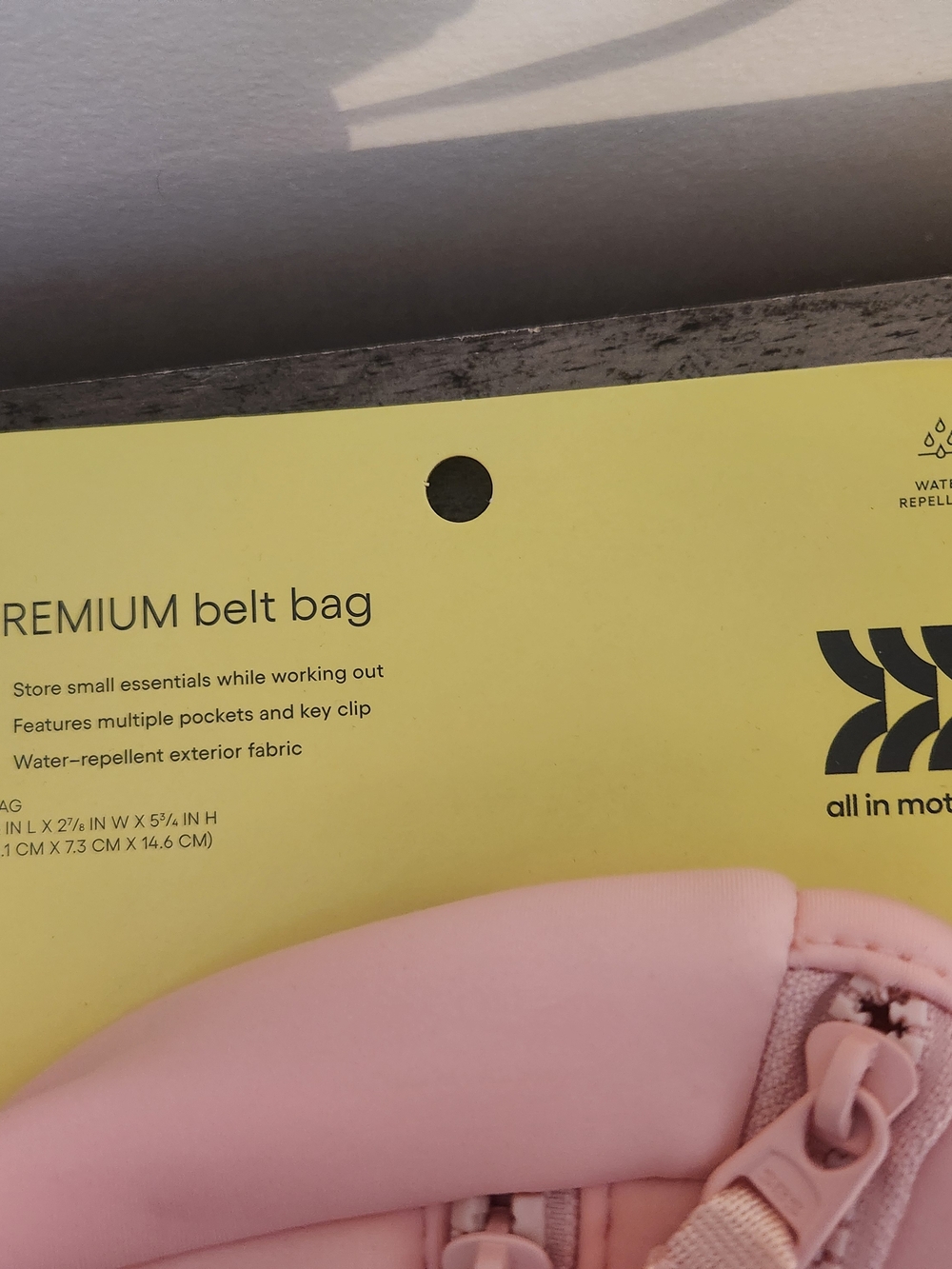 NEW-Premium Pink Belt Bag by ALL IN MOTION - Picture 2 of 4